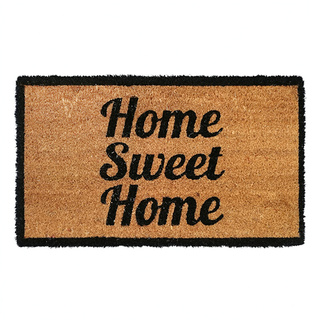 🔥ยอดนิยม!! K&amp;H คาซ่าโฮม พรมใยมะพร้าวพิมพ์ลาย รุ่น WG-VBC-Home Sweet Home ขนาด 40 x 70 x 1.5 ซม. สีธรรมชาติ Tapestries, R