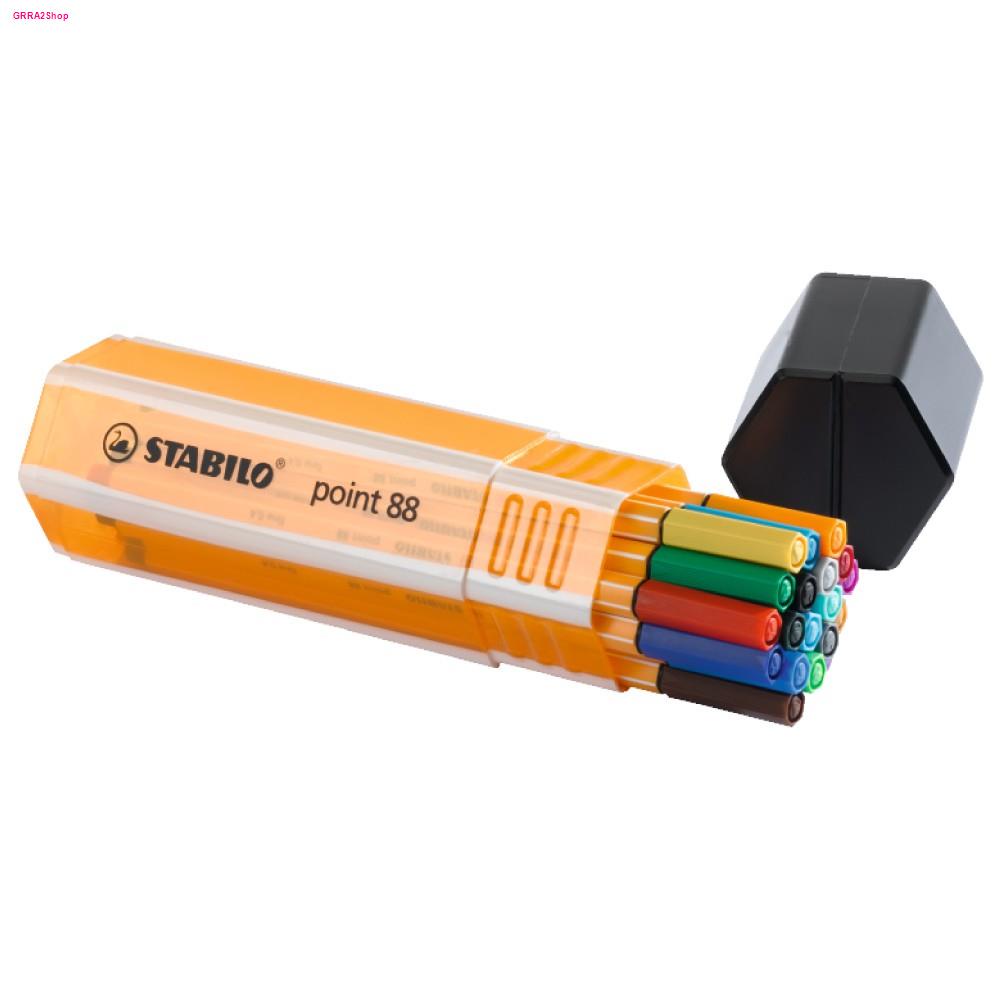[Official Store] STABILO Point 88 Big Box 8820-1 ปากกาหัวเข็ม ปากกา ปากกาสี จำนวน 20 สี