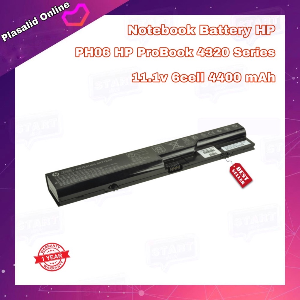 แบตโน๊ตบุ๊ค Notebook Battery HP PH06 PH09 (11V/47wh/4400mAh) HP ProBook 4320 Series HSTNN-CB1A สินค้
