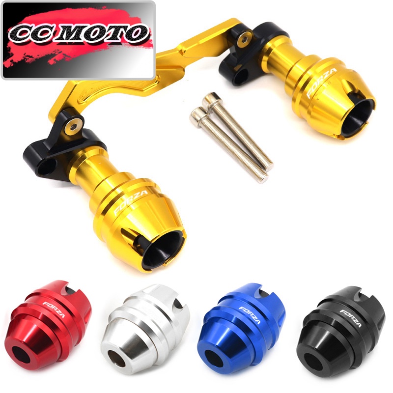 สําหรับ Honda Forza 300 350 Forza300/350 ด้านหน้าส้อมล้อฤดูใบไม้ร่วงเพลาท่อไอเสียกรอบท่อกรอบป้องกัน Slider Anti Crash Protector