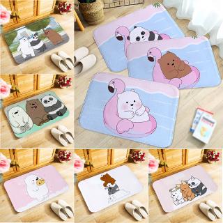 พรมเช็ดเท้ากันลื่นลาย we bare bear 40x60 ซม