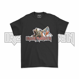 คอลูกเรือเสื้อยืดคอกลมเสื้อเชิ้ต Iron Maiden Band | เสื้อเชิ้ต Iron Maiden Band | เสื้อเชิ้ตโลหะ สไตล์ร็อค | Unisex | V1