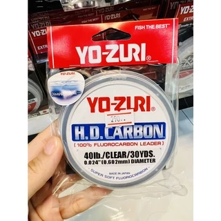 สายช็อค YO-ZURI Fluorocarbon 100% H.D.Carbon