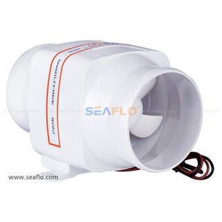 พัดลมระบายอากาศ 4" 12V 24V SEAFLO In-Line Blower