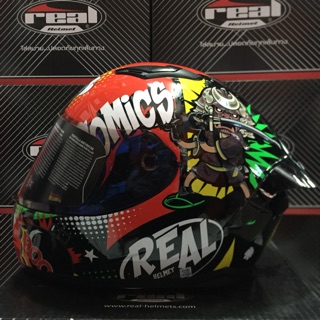 Real Helmets รุ่น Raptor ลาย Comics โมเดล2020