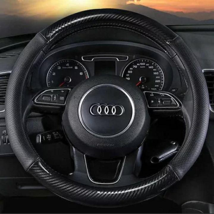 STEERING COVER CARBON BLACK 38 CM SUPER SPORTY