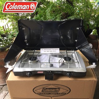 เตา เตาแก๊ส COLEMAN Triton เตาแคมปิ้งอันดับ1ในUSA เตาแก๊ส2หัว โพรเพน Propane โคลแมน Camping แคมปิ้ง  Stove เต็นท์ tent