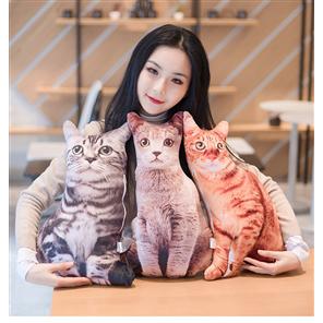 ❤ตุ๊กตาแมวจําลอง 3D น่ารัก ขนาด 50 ซม. ของเล่นคริสต์มาส วันเกิด วาเลนไทน์