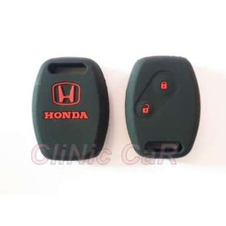 หุ้มกุญแจรีโมท หุ้มเต็ม Honda รุ่น 2 ปุ่ม (สีดำ โล้โกแดง) ซิลิโคนกุญแจ ปลอกกุญแจ ซิลิโคนแบบหนา