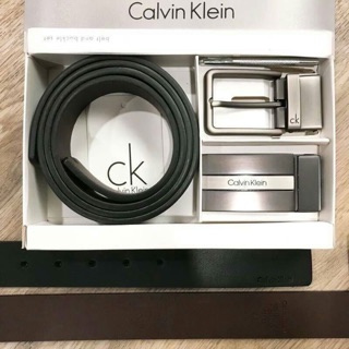 แท้💯%  ! CALVIN KLEIN REAL LEATHER BELT VALUE PACK