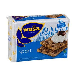 Wasa Crisp Bread Sport 275g  วาซา ขนมปังกรอบ 275กรัม