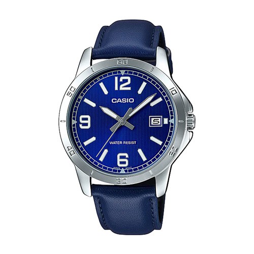 Casio Standard นาฬิกาข้อมือผู้ชาย สายหนัง รุ่น MTP-V004L