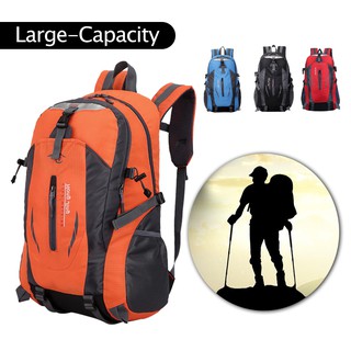 กระเป๋า 40L กันน้ำ กระเป๋าเป้ขนาดใหญ่ กระเป๋าเดินทาง Traveler Backpack ทนนาน