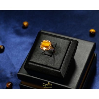 925 Sterling Silver Ring แหวนเงินแท้ x Tiger eye