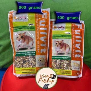 [Jolly] Fullvit อาหารแฮมสเตอร์ สูตรวิตามินจัดเต็ม 400,800 กรัม Formula For Hamsters (JP03,JP13)