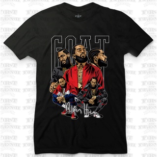 [COD]เสื้อยืด พิมพ์ลาย Nipsey Hussle Goat คุณภาพดี ของขวัญวันพ่อS-5XL