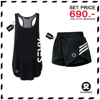 SEVYSPORTS Loly vest with shorts sets