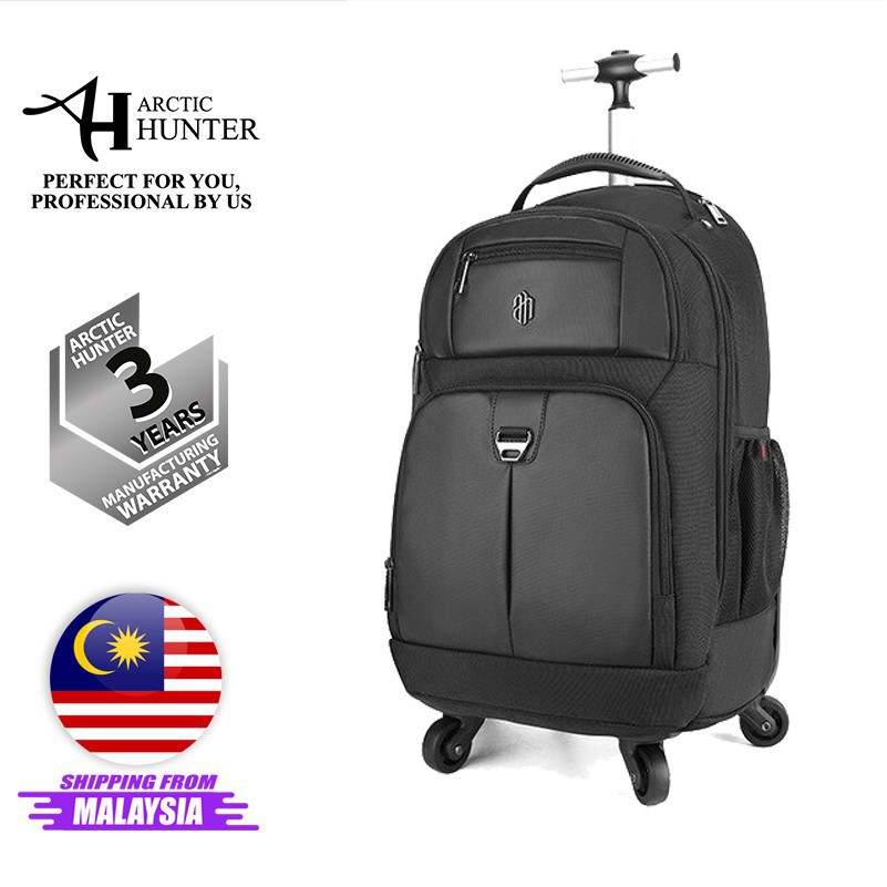 Arctic Hunter i-Cruise Trolley Bag 4 ล้อ 360 องศา Multi Channels Laptop Trolley Backpack (15.6")