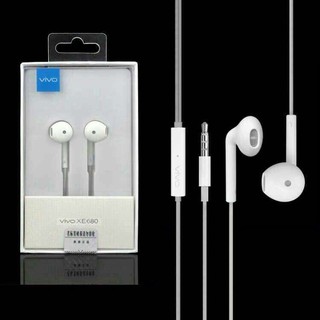 พร้อมส่ Kerry หูฟัง VIVO XE680 Earphone หูฟังวีโว่ หูฟังแบบสอดหู VIVO Earphone มีสมอลทอล์คในตัว หูฟังแท้ 3.5mm