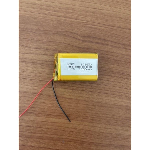 แบตเตอรี่ลิเทียม 3.7V1800mah(103450)