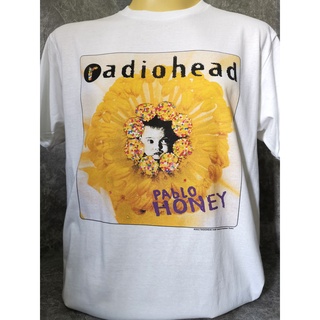 เสื้อยืดเสื้อนำเข้า Radiohead Pablo Honey Oasis Blur Creep Alternative Rock Psychedelic Grunge Punk Indie Retro Style Vi