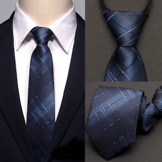 เนคไท เนคไทสำเร็จรูป ไม่ต้องผูก แบบซิป Men Zipper Tie Lazy Ties Fashion 8cm Business Necktie For Man