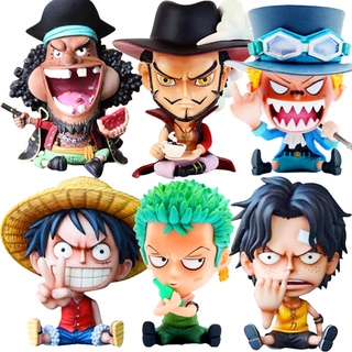 ฟิกเกอร์ Marshall D Teach Black Beard Dracule Mihawk Monkey D Luffy Ace Sabo สําหรับตกแต่งบ้าน