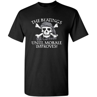 โดนัลด์ ดั๊ก เสื้อยืดถักฤดูร้อน The Beatings Will Continue Until Moral Improves Novelty T-Shirt Donald Duck Mens Women