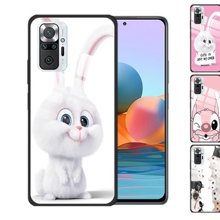 Xiaomi Redmi Note 10 5G 10S Pro 9S Redmi 9A 9 8 9T Secret of Pets Bunny Tempered Glass Cover Anti-Scratch Phone Case