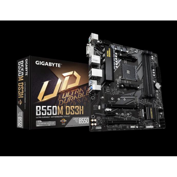 MAINBOARD (เมนบอร์ด) AM4 GIGABYTE B550M DS3H ของใหม่ประกันไทย SVOA