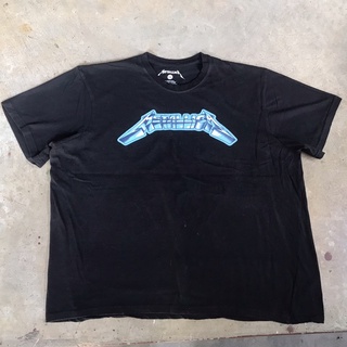 vtg.T-Shirt เสื้อวง METALLICA MADE IN INDIA Sz.XXL 60% COTTON 40% POLYESTER