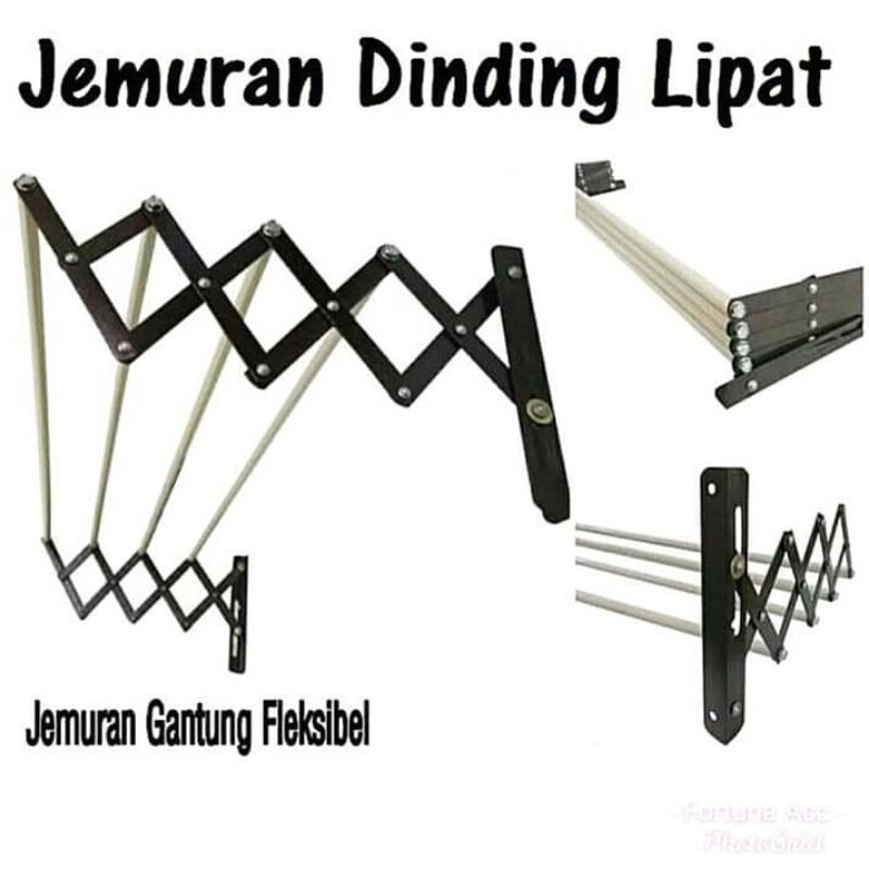 FOLDING WALL CLOTHING RACK