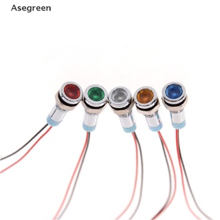 (Asegreen) สัญญาณไฟ Led 6 มม. 3v 6V 12V 24V 220V สําหรับรถยนต์