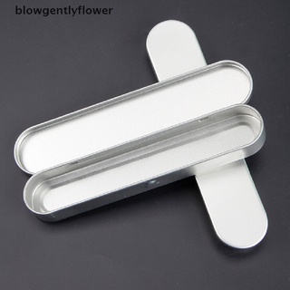 Blowgentlyflower กล่องโลหะ ทรงสี่เหลี่ยมผืนผ้า สําหรับใส่ปากกาหมึกซึม 1 ชิ้น