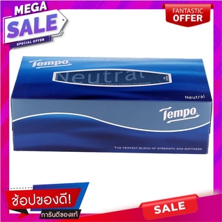 เทมโพกระดาษเช็ดหน้ากลิ่นเนเชอรัลหนา3ชั้น 80แผ่น Tempo Facial Tissue, Natural Scent, Thick, 3 Ply, 80 Sheets