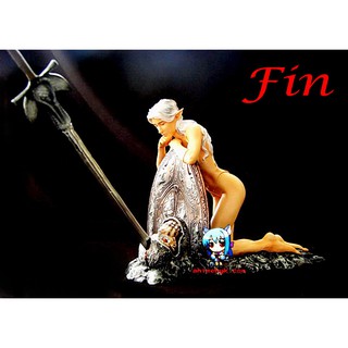 Girl Wild Elf Fairy Fin with Dead Orc 1/8 Figure Vinyl Model Kit ไวนิล โมเดล ฟิกเกอร์