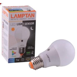 หลอด LED LAMPTAN LIGHT SENSOR 7 วัตต์ สีขาว