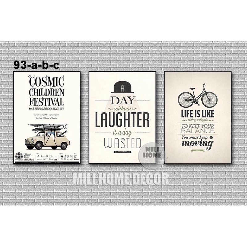 ภาพวาดติดผนัง 93abc 40x60