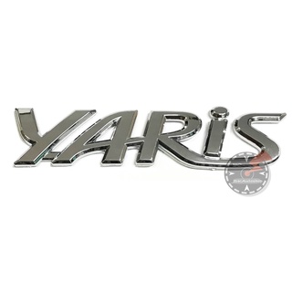 โลโก้ YARIS สีโครเมี่ยม ขนาดเท่าของเดิม ติดท้าย สำหรับ TOYOTA YARIS