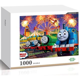 จิ๊กซอว์ไม้ปริศนา Thomas and Friends ของเล่นสําหรับครอบครัว 1000 ชิ้น