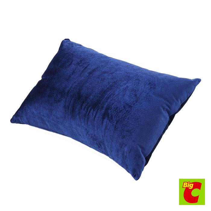 เบสิโค สีน้ำเงินBESICO หมอนอิง 12ผ้าเวลเวท ขนาดx 18นิ้ว CushionVelvet FabricSize 12x 18 inches