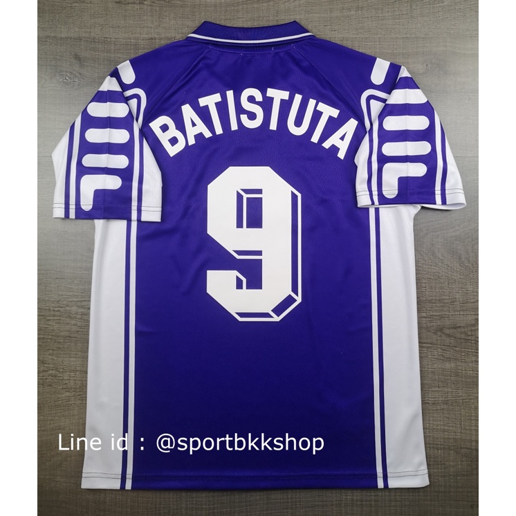 [Retro] – เสื้อฟุตบอล Retro ย้อนยุค Fiorentina Home ฟิออเรนติน่า เหย้า 1999/2000 พร้อมเบอร์ชื่อ 9 BATISTUTA