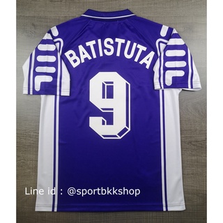 [Retro] - เสื้อฟุตบอล Retro ย้อนยุค Fiorentina Home ฟิออเรนติน่า เหย้า 1999/2000 พร้อมเบอร์ชื่อ 9 BATISTUTA