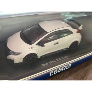 โมเดลรถ Honda Civic TYPE R 2015 (Japanese License Plate) แบรนด์ EBBRO แท้