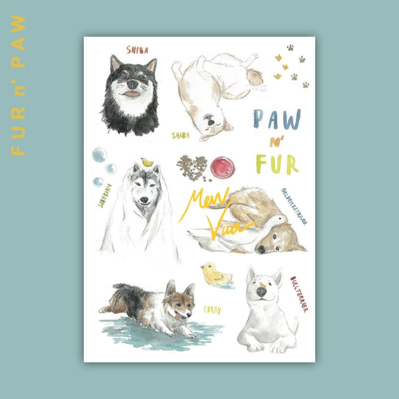 Sticker Fur n' Paw (A6)