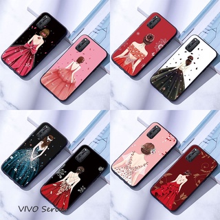 Vivo V15 V17 Pro V19 เคสมือถือแบบซิลิโคน สำหรับ สาวกลับดู