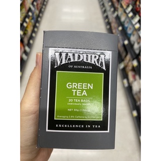 ใบชาเขียว ชนิดซอง ตรา มาดูรา 30 G. Green Tea Tea Bag ( Madura Brand ) ชาเขียว 100%