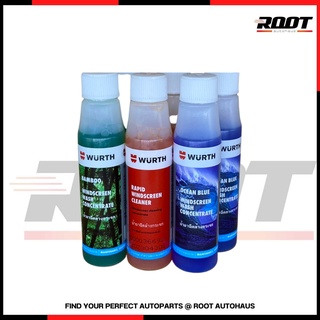 น้ำยาผสมฉีดล้างกระจกรถยนต์ By WURTH (กลิ่นธรรมชาติเย็นๆ) Windscreen Cleaner Wurth Made in Gerramany ราคาต่อ 1 ขวด