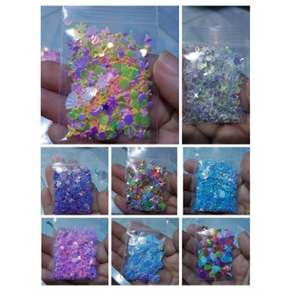 กลิตเตอร์แบบหนา กลิตเตอร์แต่งเล็บ ถุงละ10บาท