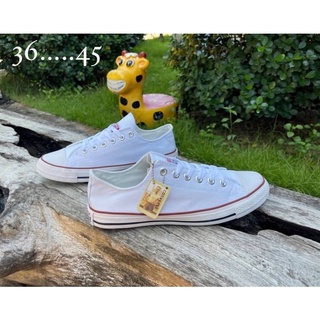 รองเท้าconvers all star รองเท้าผ้าใบแบบผ้าของผู้หญิงผู้ชายเพิ่มหนึ่งไซด์สินค้ามีพร้อมส่ง(36….45)👟👟